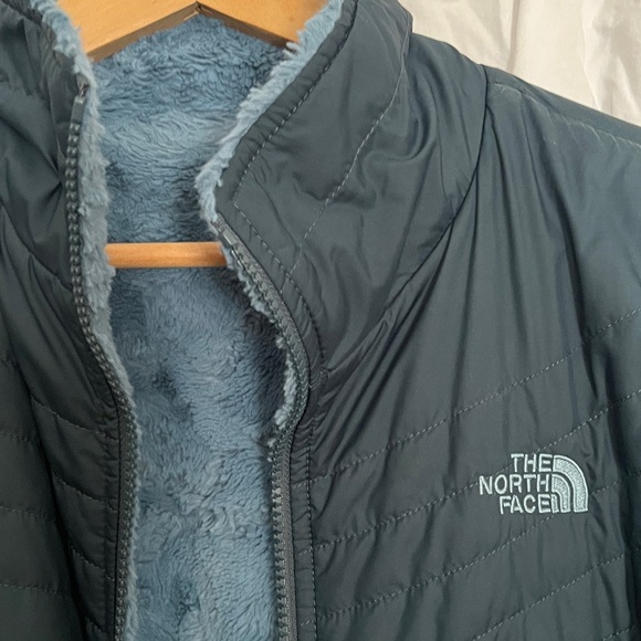 North Face Steel Blue Reversible Jacket - Picture 4 of 7